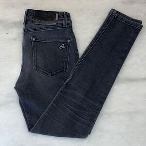 DL1961 360 Comfort Black Denim Fitted Skinny Jeans